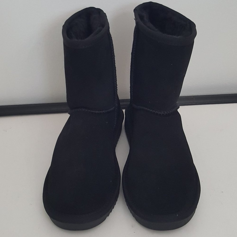 New DREAM PAIRS Womens Faux fur Mid Calf Sheepskin Insole Winter Ankle Snow Boot - Picture 2 of 7